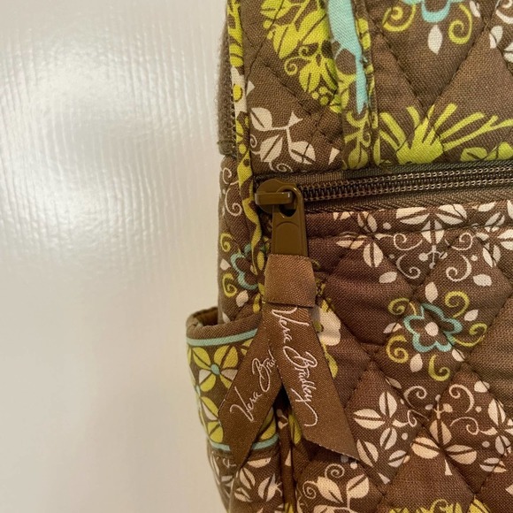 Vera Bradley Vintage handbag Sittin in a tree pattern large satchel Preowned - Picture 4 of 9